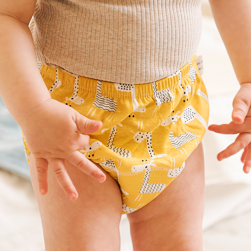 아띠래빗 배변훈련팬티 유아 여아 남아 방수 배변팬티 순면 6중흡수레이어 4개입 기린 S