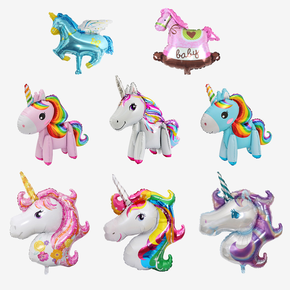 [브로키] 유니콘 풍선 8종세트 생일 파티