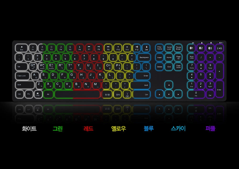 무선 4채널 블루투스 키보드