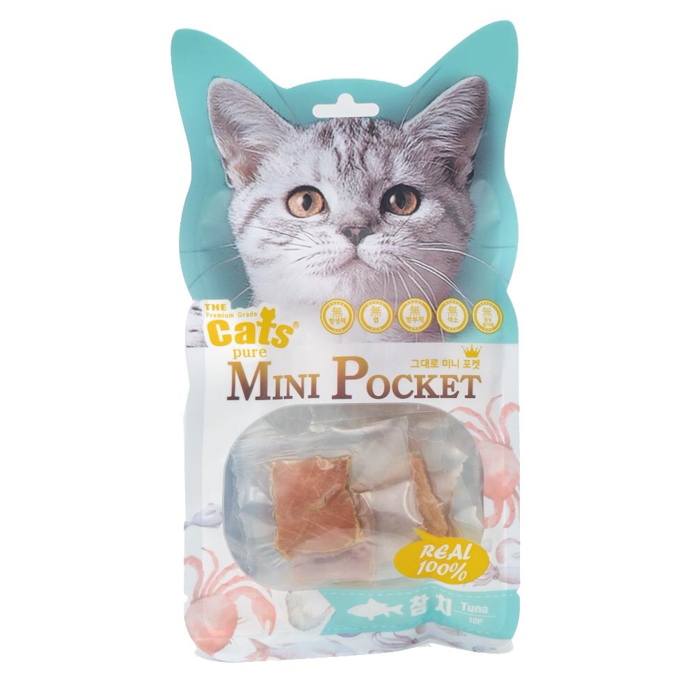 더캣츠 그대로 미니포켓 고양이 간식 참치, 40g, 1개 이미지 2