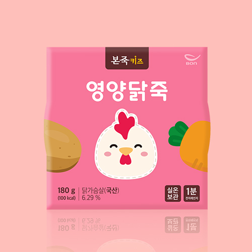 [베이비본죽] 키즈죽 4종 8개+소고기 미니 장조림 1팩 (36개월이상)