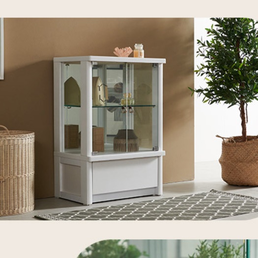 원목 양주 진열장 미니 장식장 유리 수납장 위스키 담금주 슬림 소형 낮은 작은 찻잔 얇은