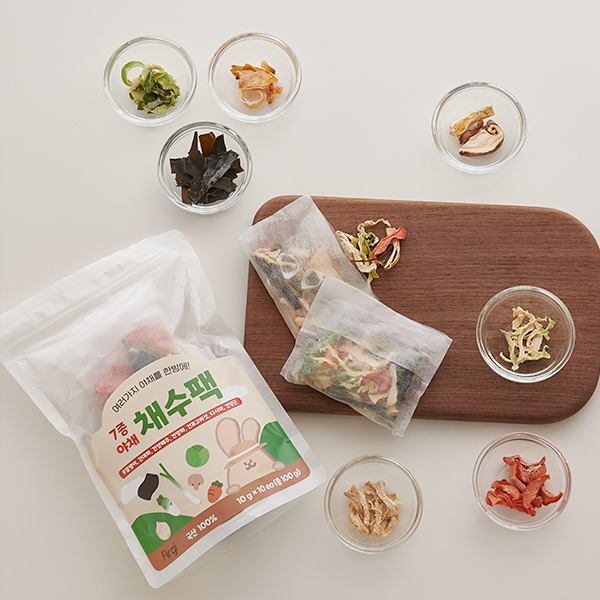 퍼기 국내산 7종 야채 채수팩 1SET(10ea)