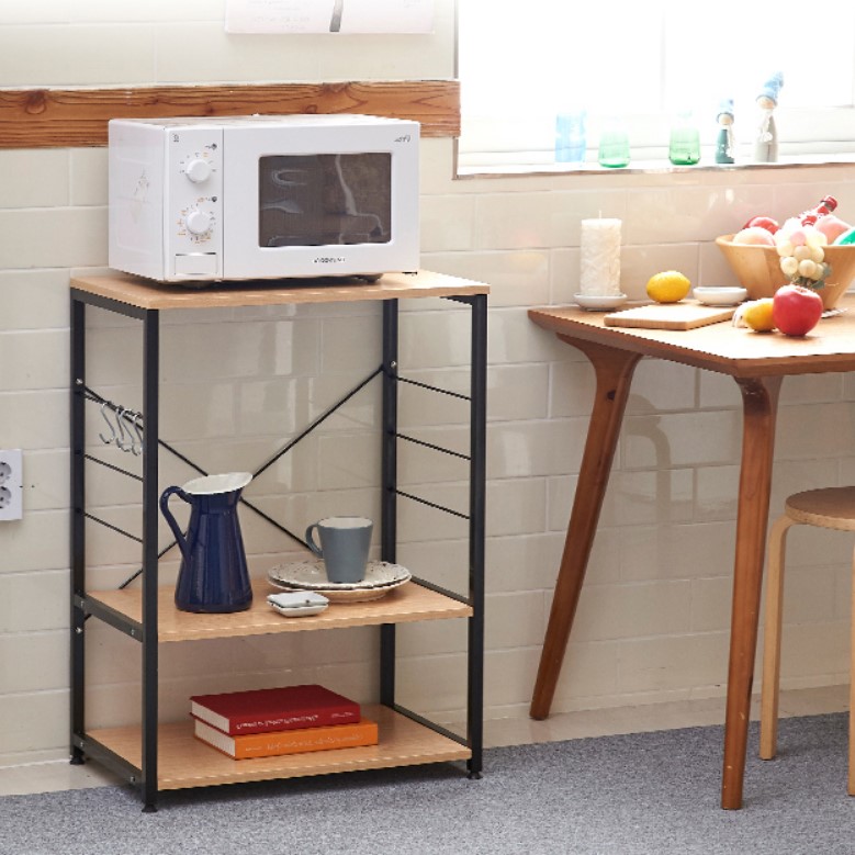 전자레인지 선반 광파오븐장 밥솥장 수납장 오븐렉 렌지대 다이 렌지장