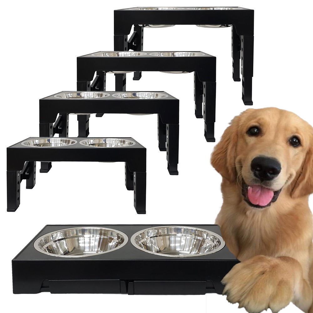 호니아 강아지밥그릇 물그릇 식기 높이조절 대형견 애견