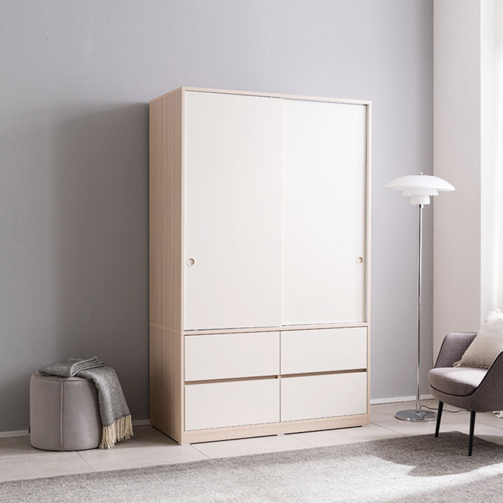 장인가구 크라운 빅 1200 서랍형 슬라이딩옷장 - 상세 이미지 2