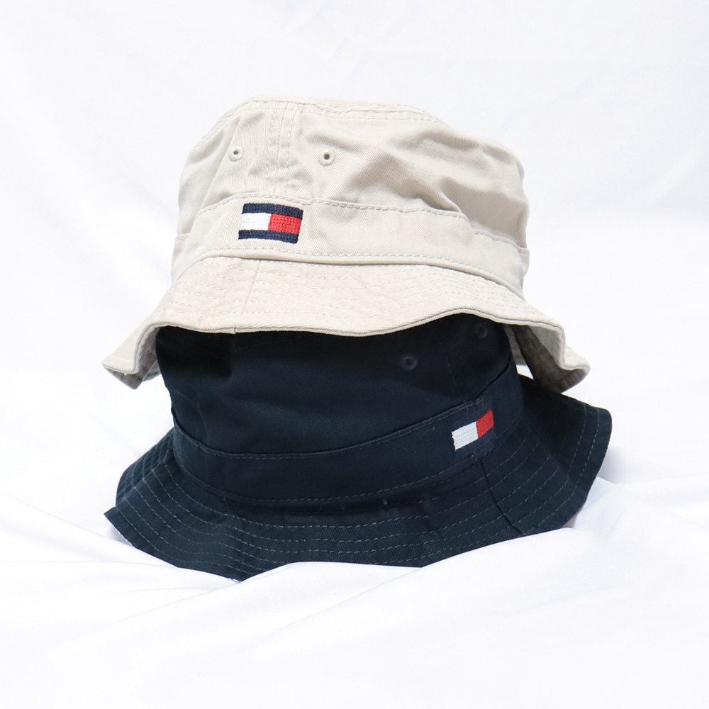 타미힐피거 남자 여자 플래그 버킷햇 벙거지 모자