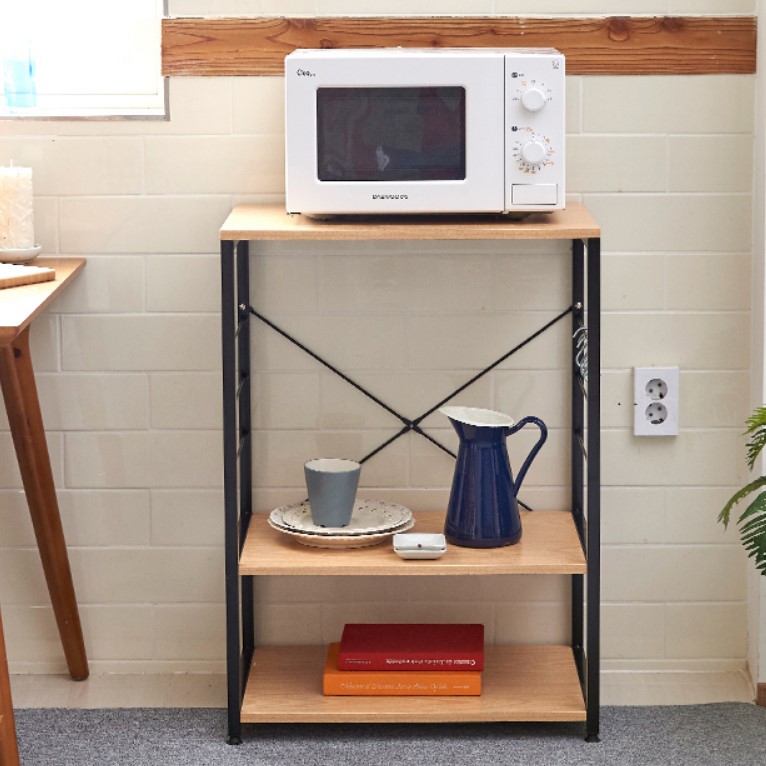 전자레인지 선반 광파오븐장 밥솥장 수납장 오븐렉 렌지대 다이 렌지장