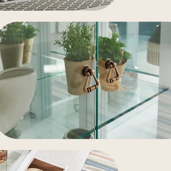 원목 양주 진열장 미니 장식장 유리 수납장 위스키 담금주 슬림 소형 낮은 작은 찻잔 얇은