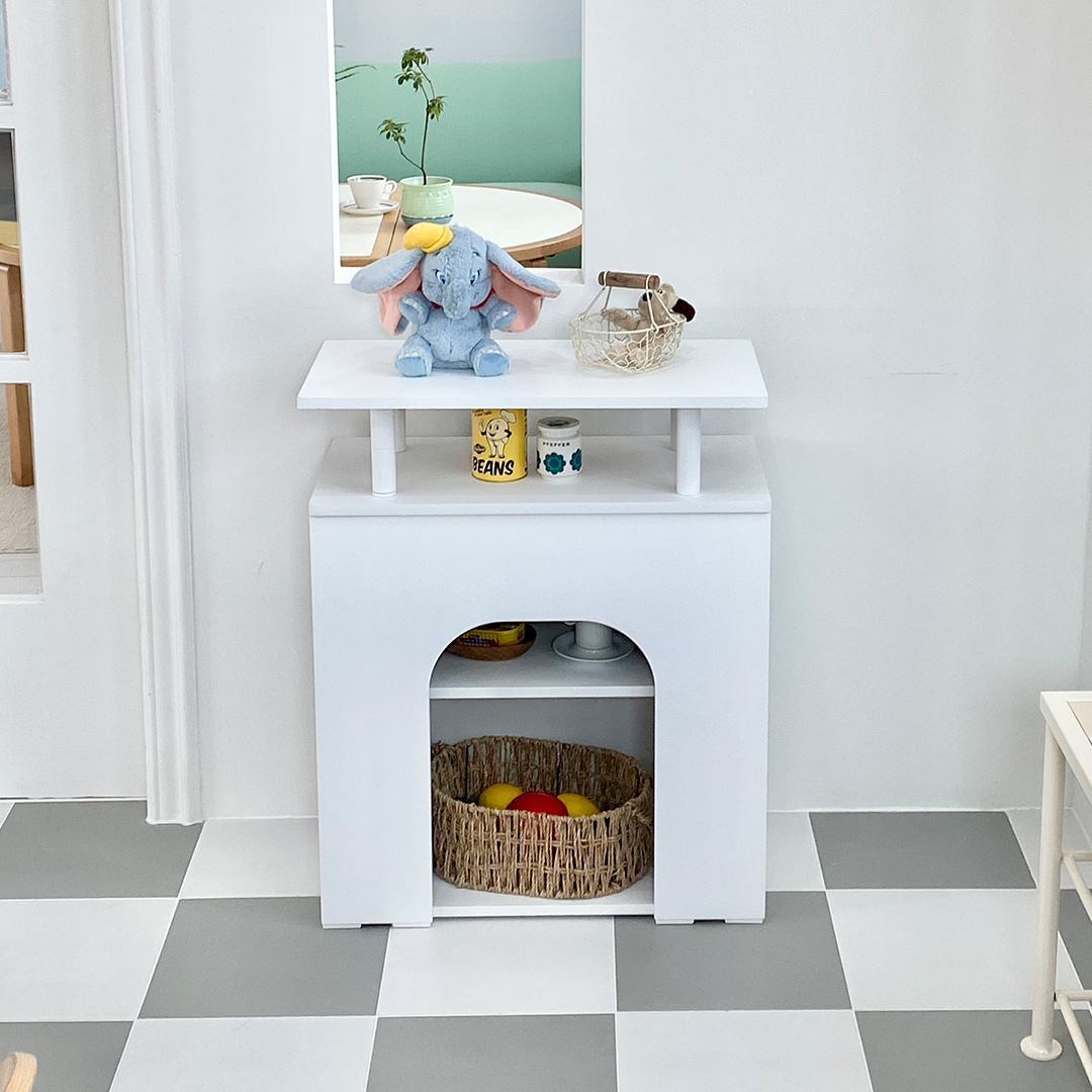 윈썸 파인 600 미니 벽난로 콘솔 인테리어 장식장