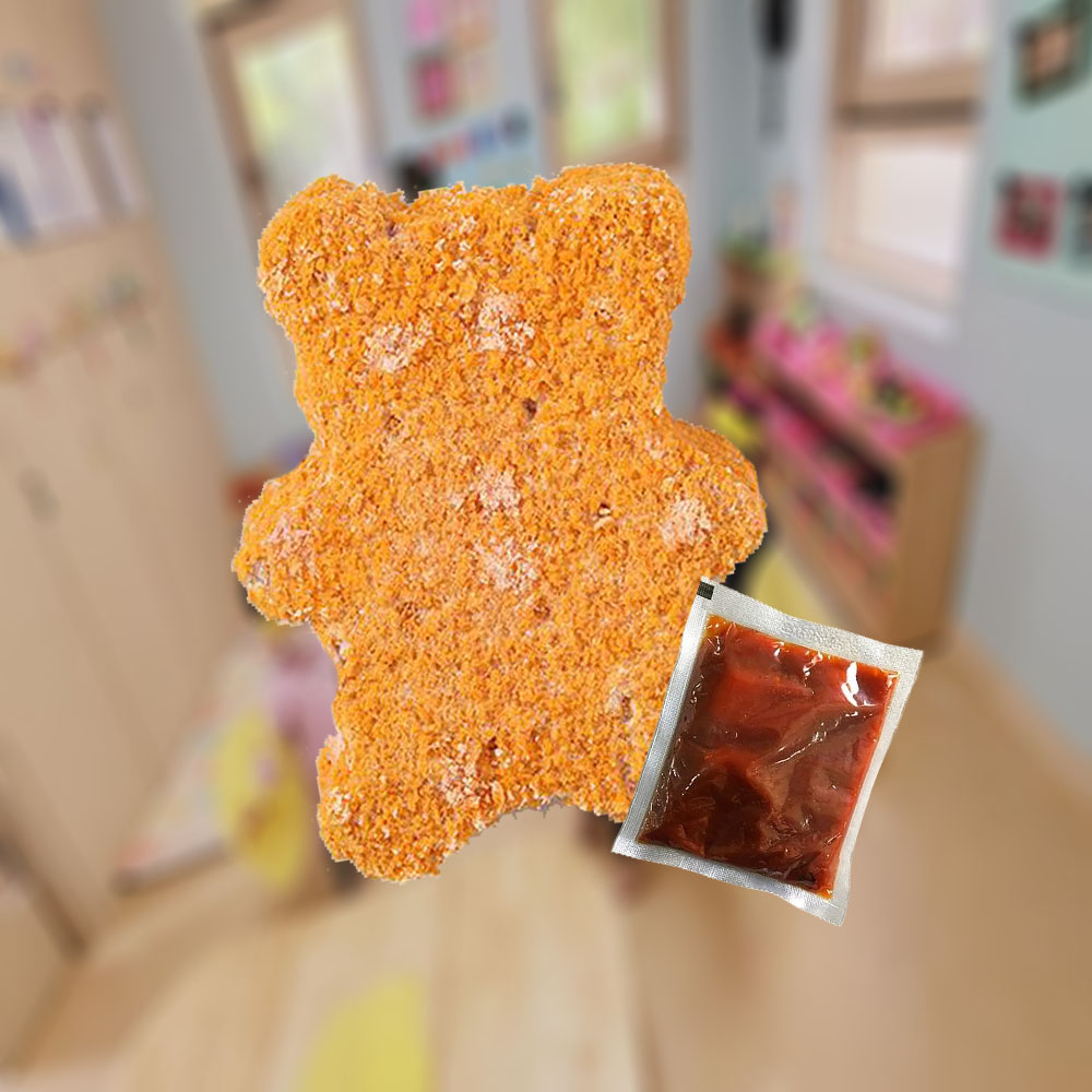 맛있는 피카츄 돈까스 10개입 분식집 곰돌이 돈가스 어린이 간식