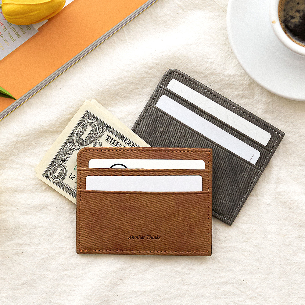 [각인가능] 시그니처 양면 교통 카드지갑