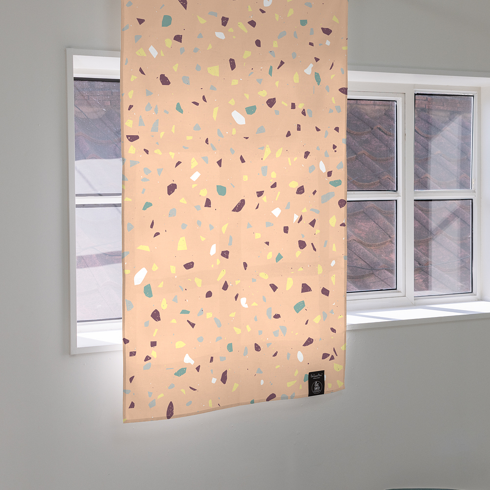 원세븐나인 도어커튼 테라조-핑크, M (85cm X 140cm) - 상세 이미지 4