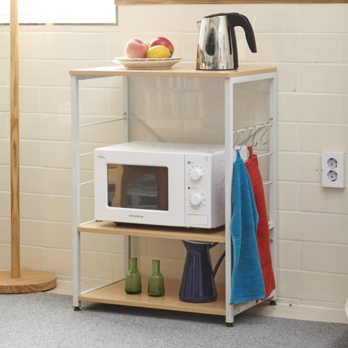 전자레인지 선반 광파오븐장 밥솥장 수납장 오븐렉 렌지대 다이 렌지장