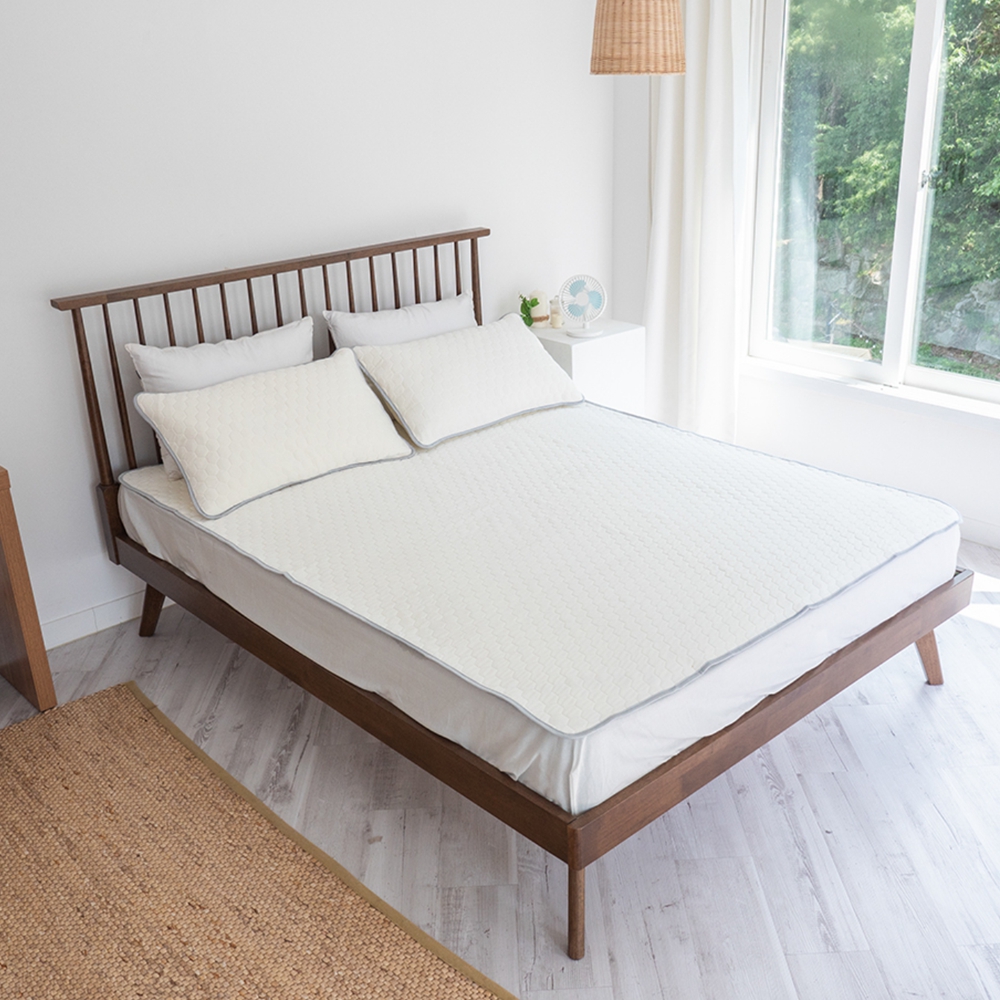 냉감패드 여름침대패드 라텍스 침대깔개