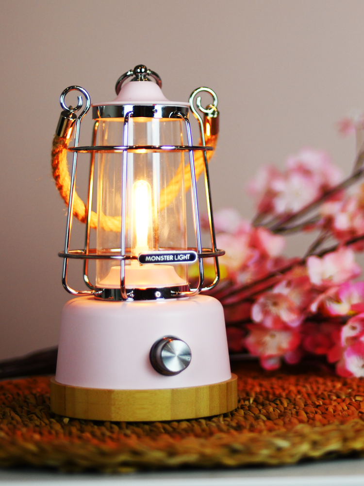 몬스터라이트 클래시카 핑키 빈티지 LED 감성 캠핑 랜턴 인테리어 실내 조명 무드등 수유등