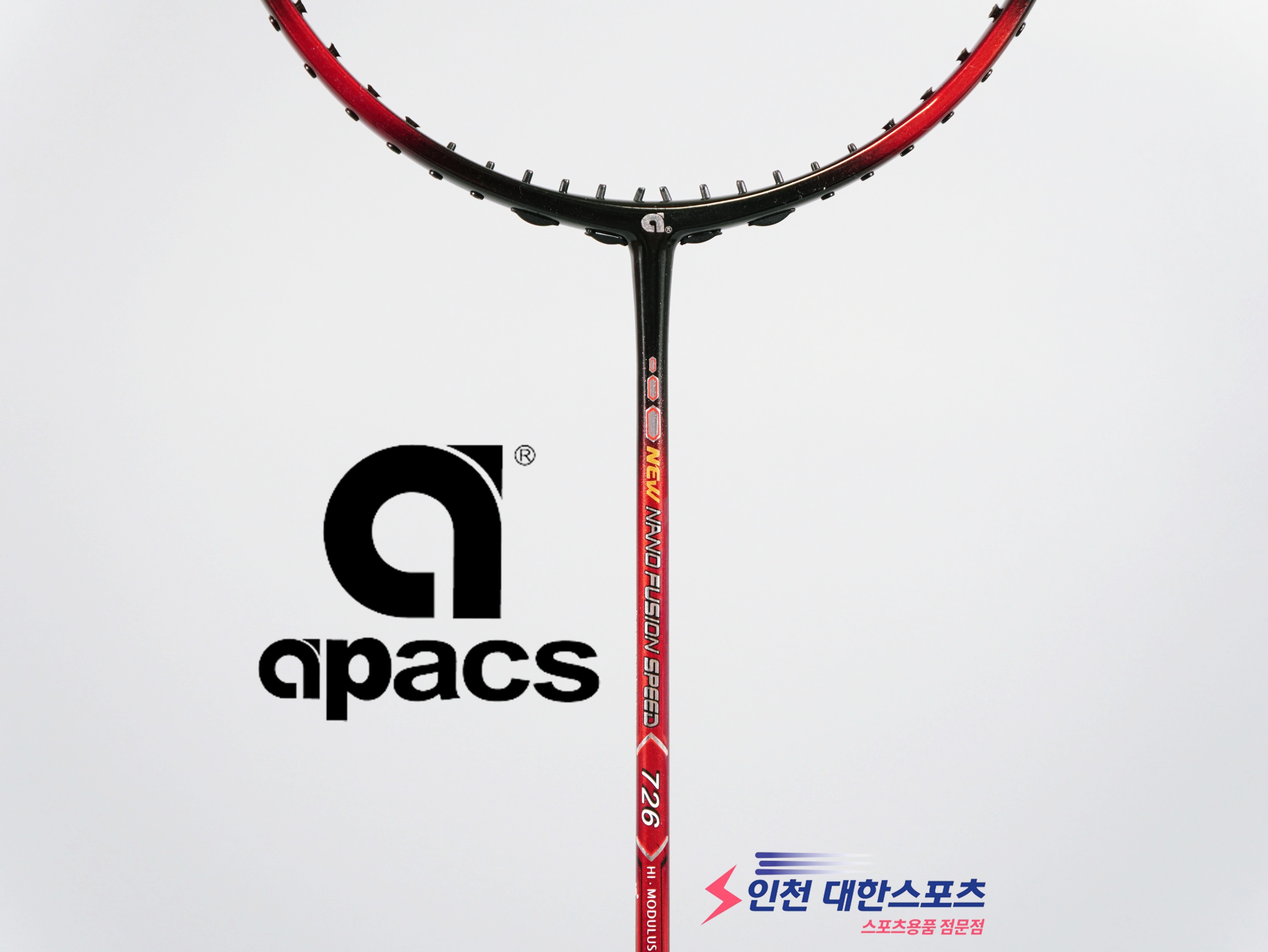 아펙스 나노퓨전스피드 726 입문용 가벼운 배드민턴라켓 4u - 상품 이미지