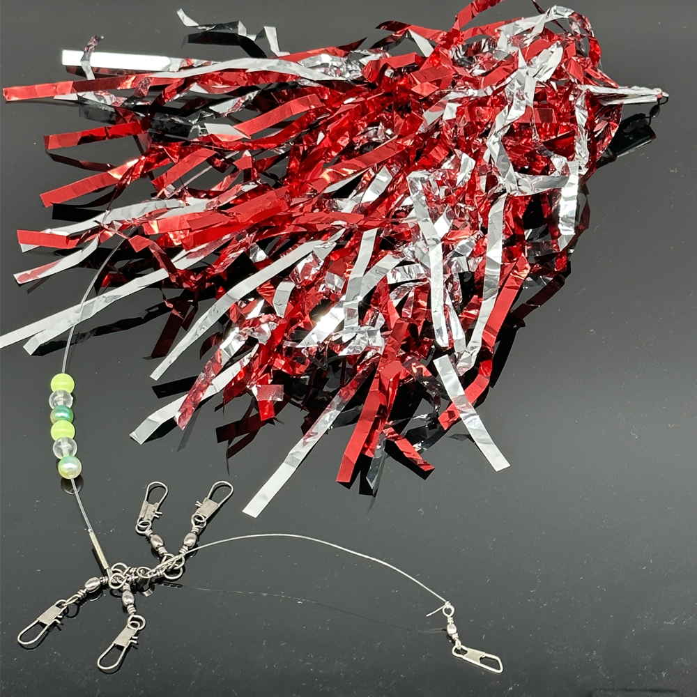 포토리아 대왕문어 피문어 버림동돌 채비 돌문어 스커트 레드 1개입 - 상세 이미지 3