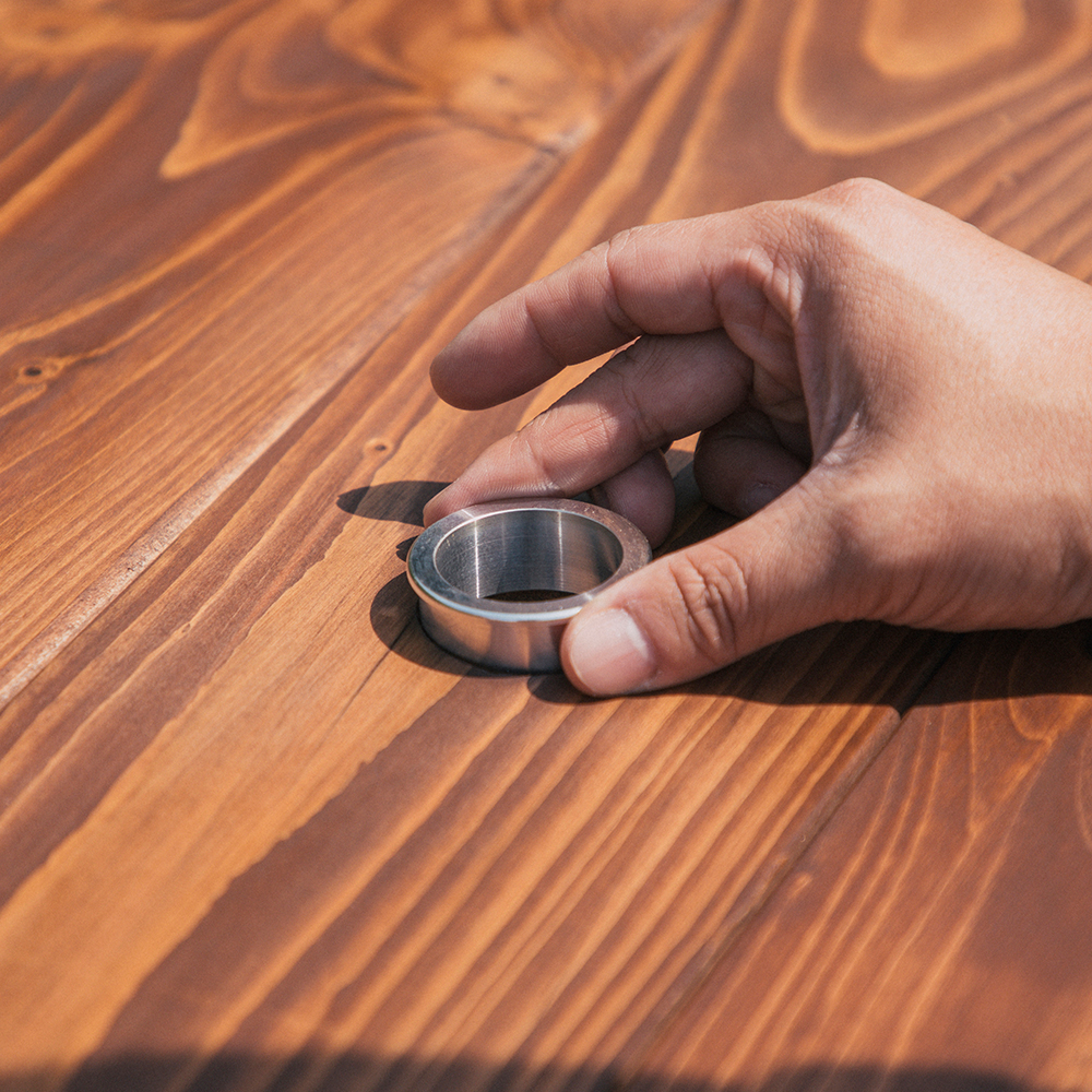 [바베큐형] 야외테이블 세트 파라솔 피크닉 정원 개방형 4인월넛색