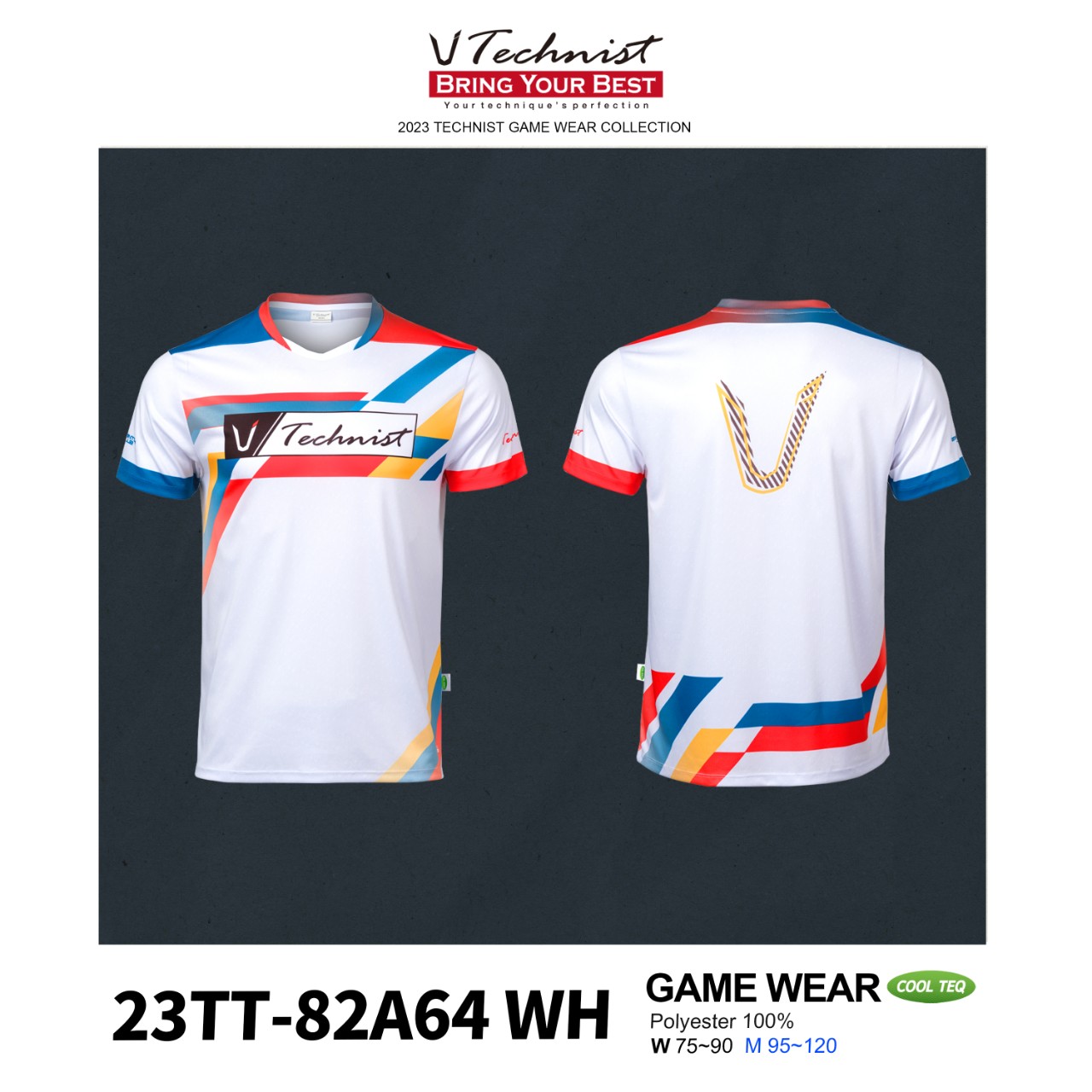 테크니스트 아울렛 50% off 23TT-82A64 남녀공용 경기복 반팔티셔츠 배드민턴 탁구 스쿼시 스포츠 - 상품 이미지