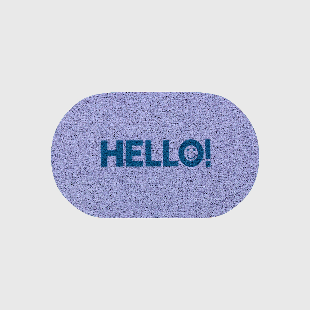 꿈꾸는키친 헬로 pvc 라운드 코일 발매트 현관 웰컴 인테리어 욕실 주방 미끄럼방지