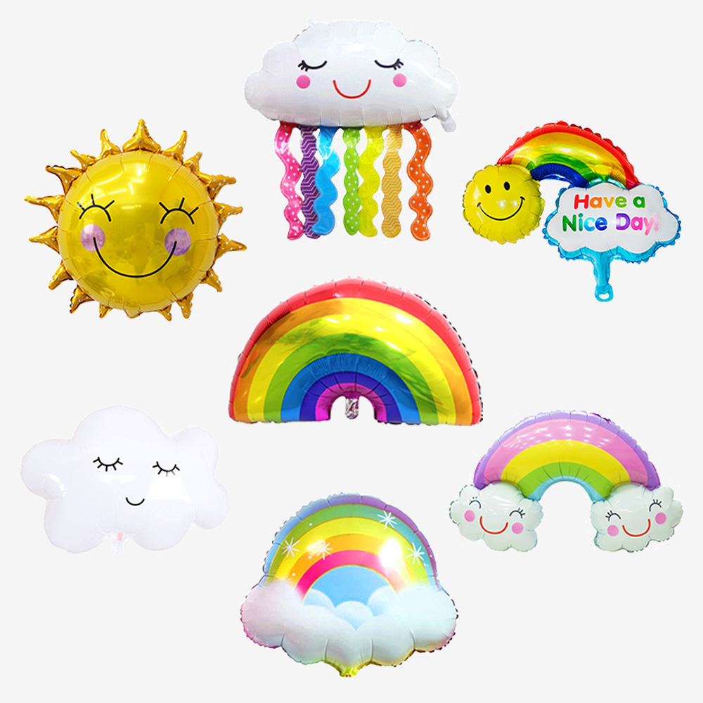 [브로키] 무지개 풍선 7종세트 생일 파티