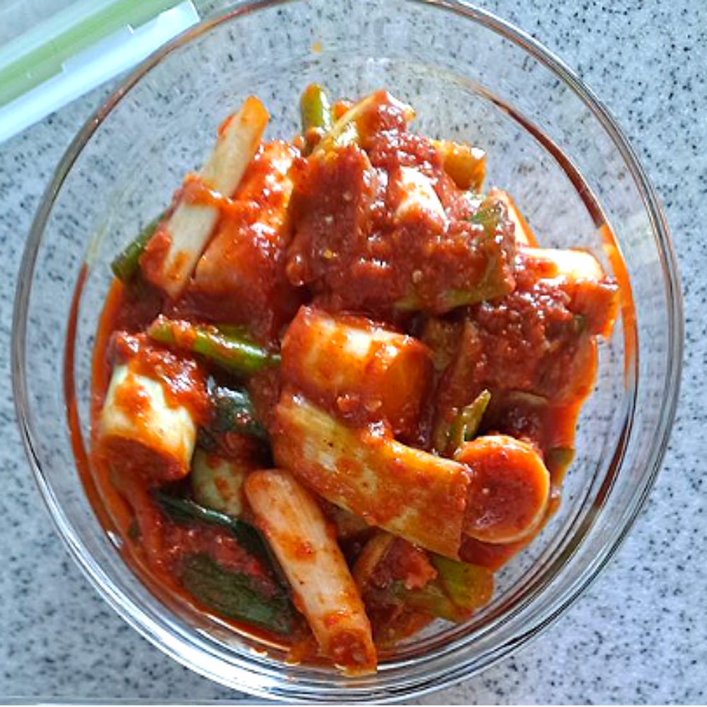 대파김치 1+1kg 국산 전라도 삼겹살 곱창 김치 : 시스뜨라