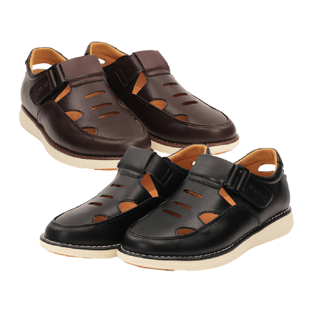 보폭스 소가죽 명품 샌들 발편한샌들 벨크로 여름 메쉬 쿠션 컴포트 여성 남성 신발