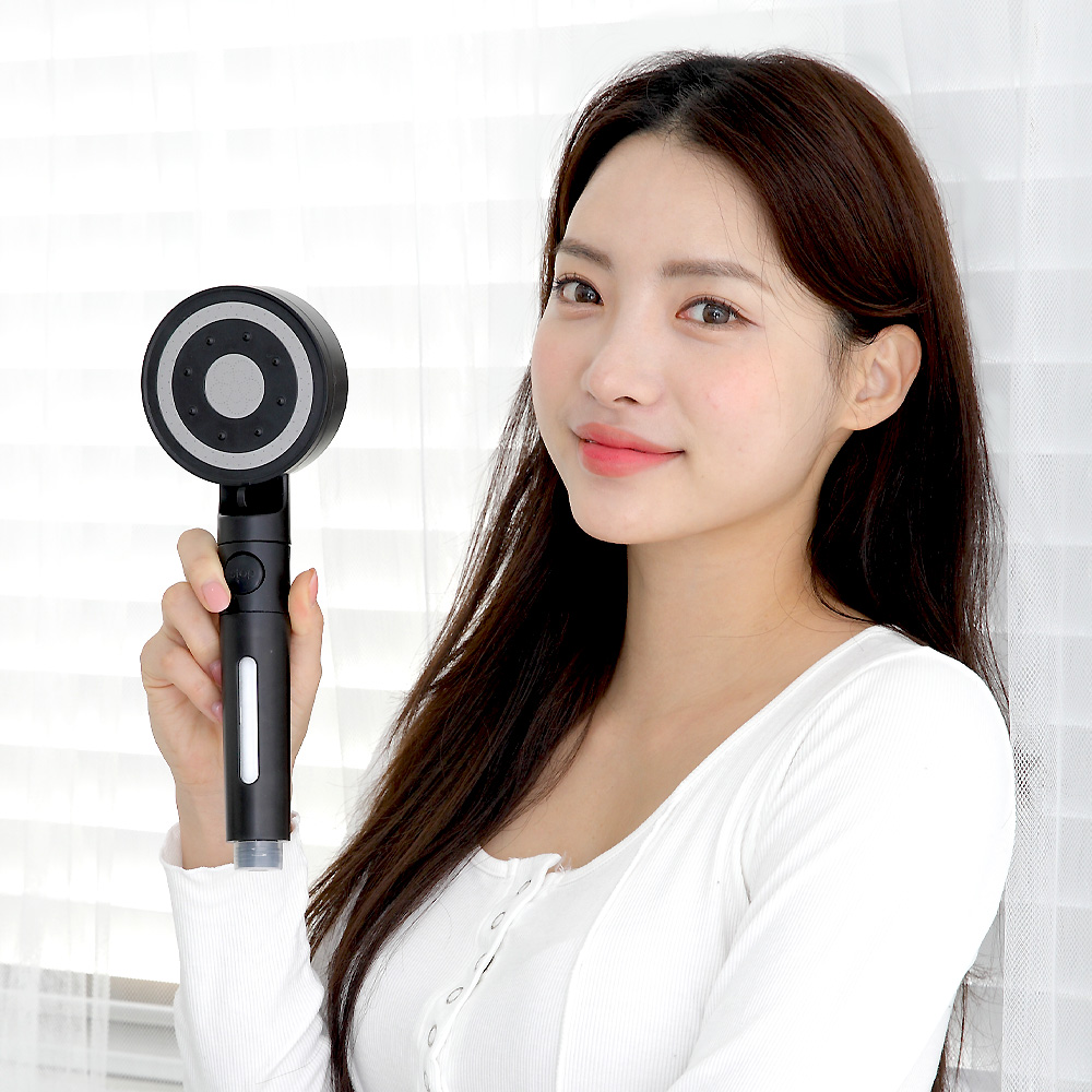 라이프미 6가지모드 온오프 절수 샤워기 헤드+흡착식거치대+필터 아기샤워기 분사샤워기 온오프 필터샤워기 - 상세 이미지 2