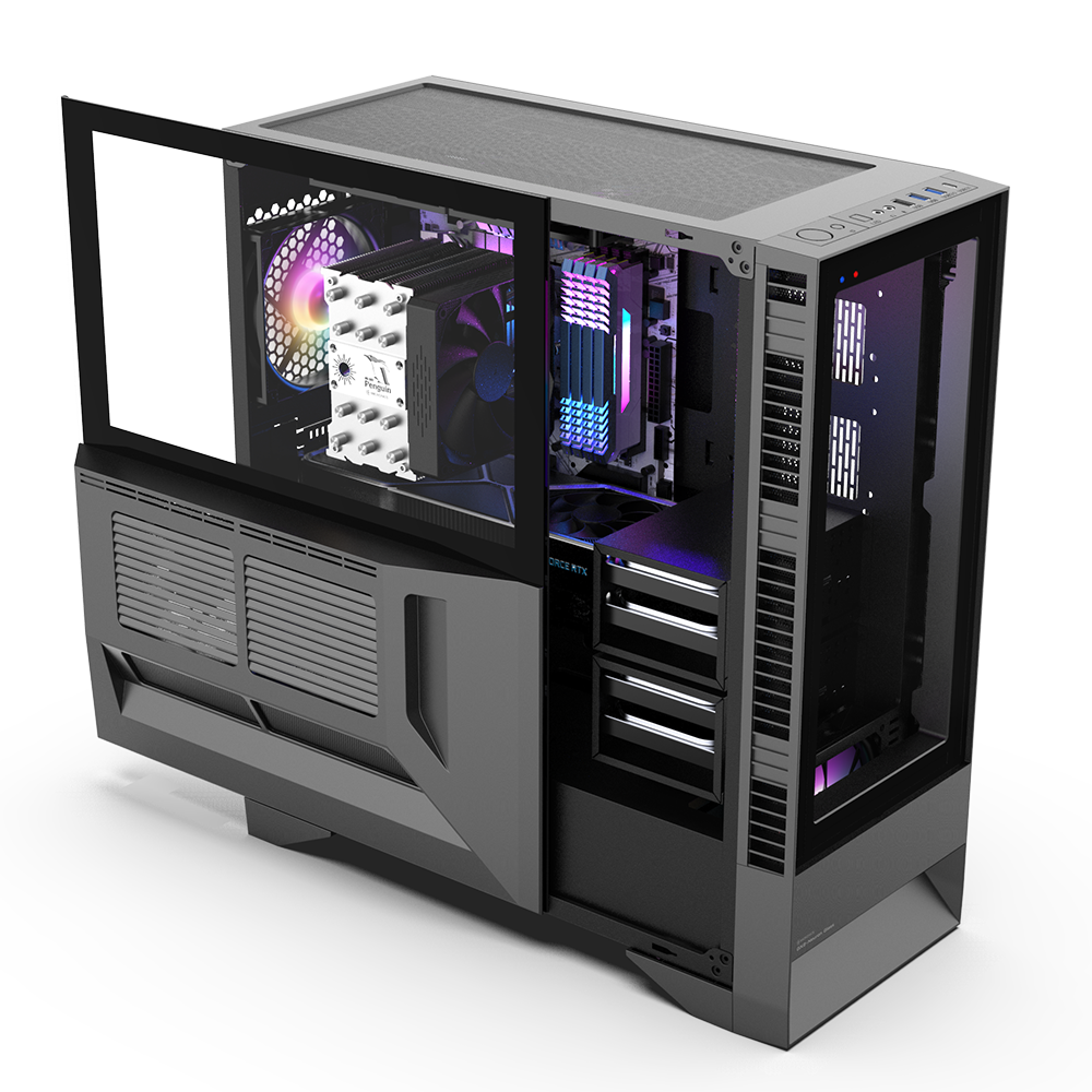 마이크로닉스 GX2-Neuron Glass 미들타워 PC 케이스 - 상세 이미지 2