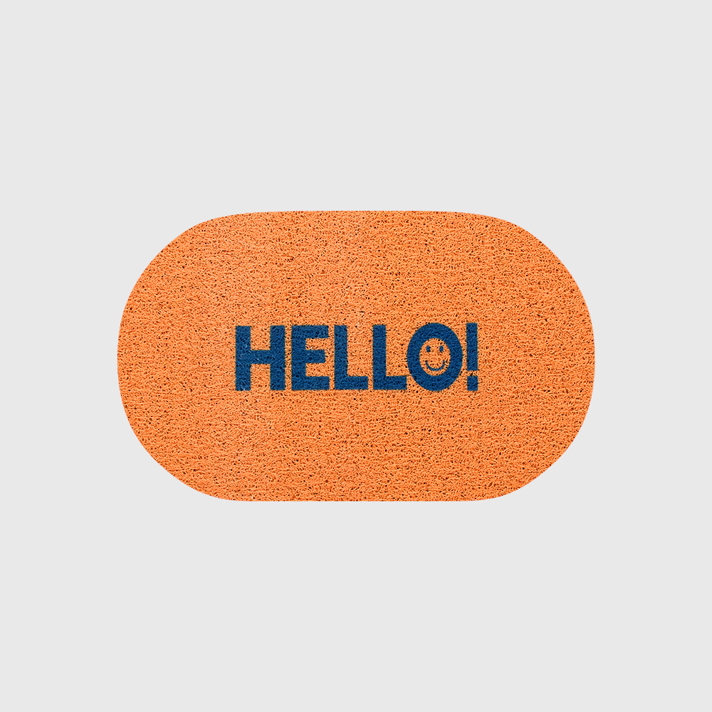 꿈꾸는키친 헬로 pvc 라운드 코일 발매트 현관 웰컴 인테리어 욕실 주방 미끄럼방지