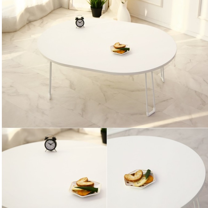 접이식 좌식 식탁 대형 타원형 높은 소파 테이블 인테리어 테이블