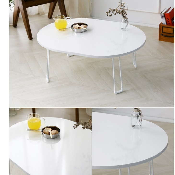 접이식 좌식 식탁 대형 타원형 높은 소파 테이블 인테리어 테이블