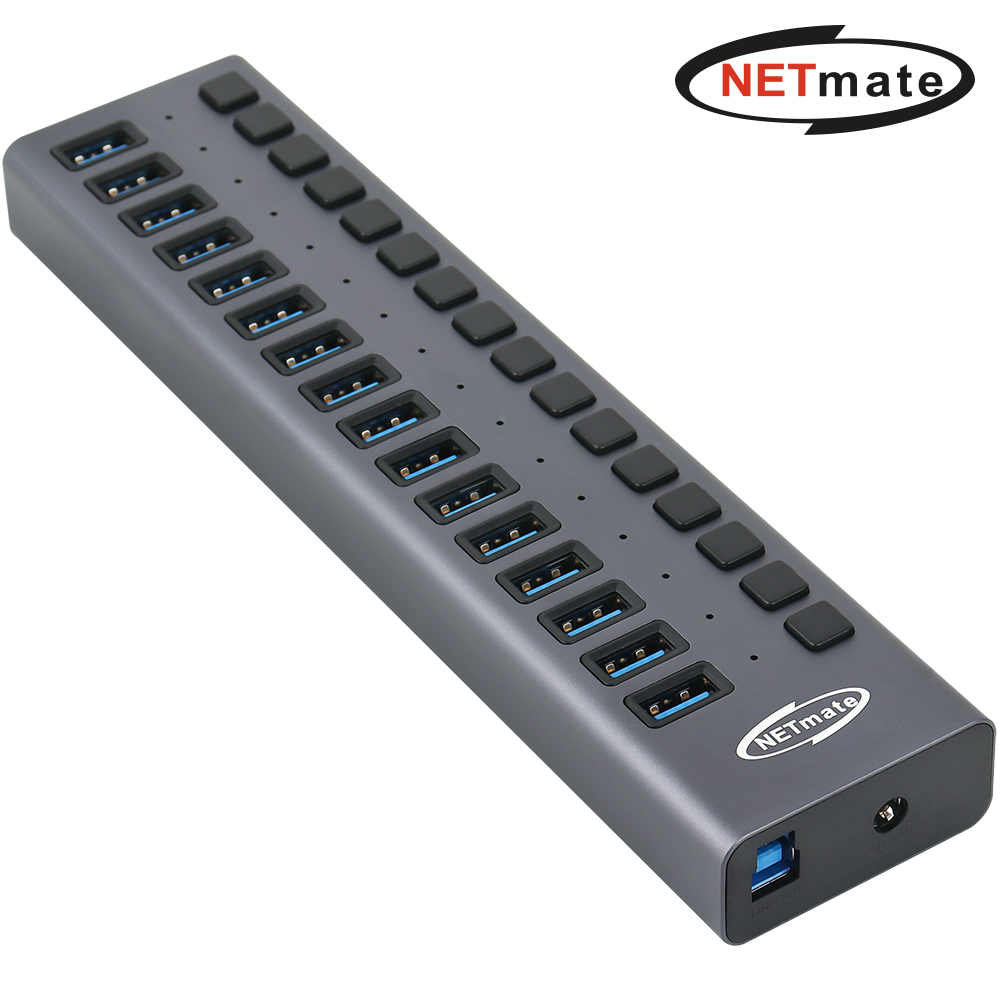 강원전자 넷메이트 USB3.0 16포트 허브 NM-UH316