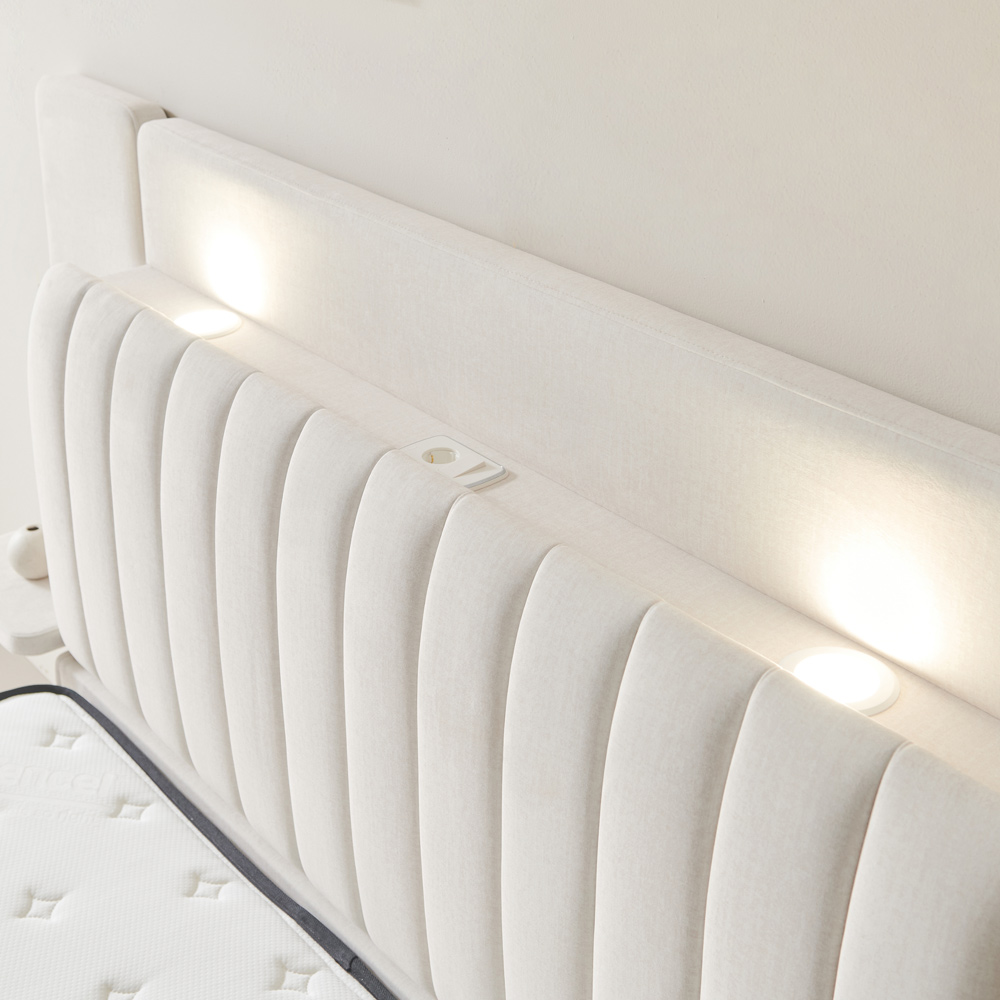 슈비아 패브릭 호텔 침대 헤드보드 선반 맞춤 주문제작 싱글