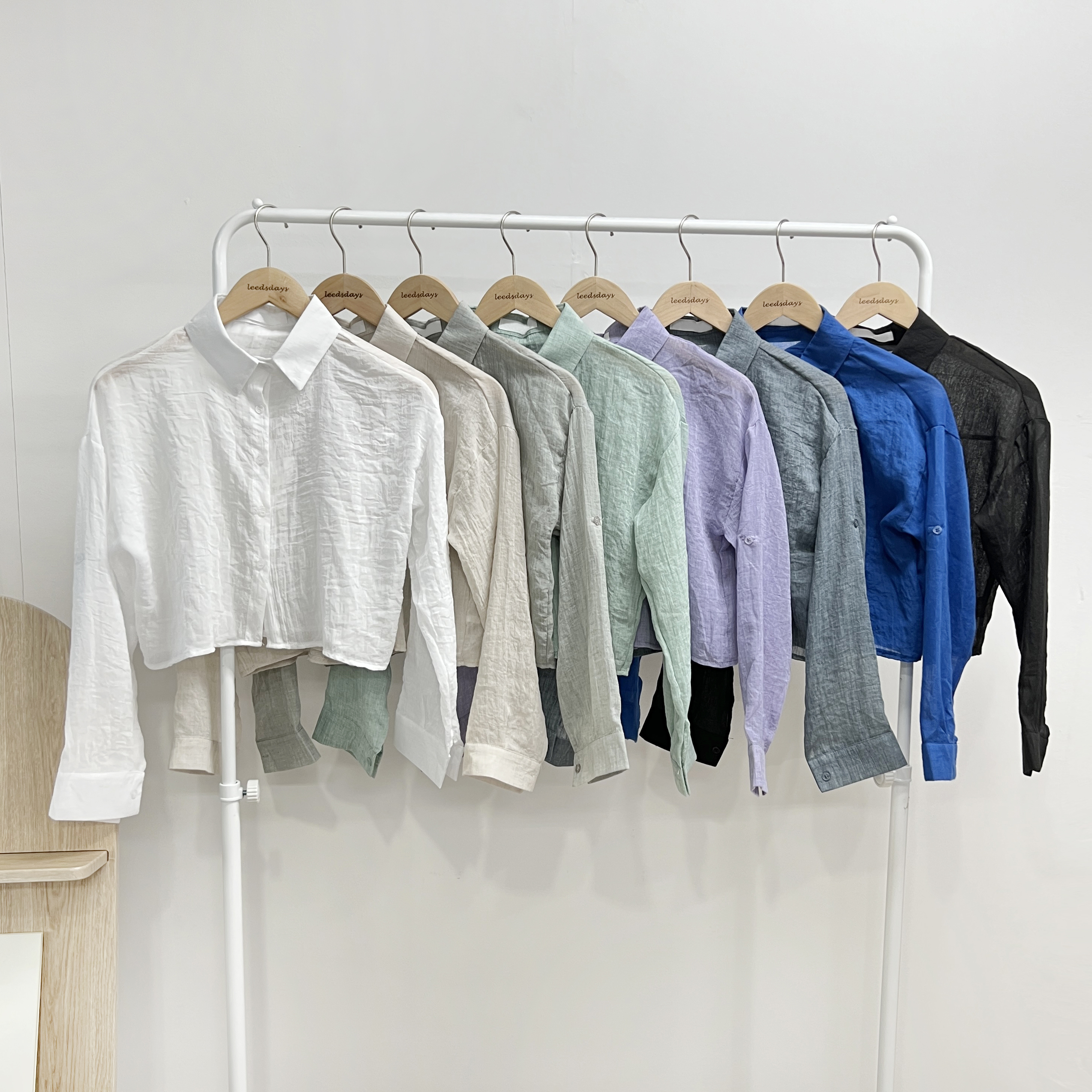 케디스 루즈핏 썸머 아사면 남방 거즈 셔츠 17color 이미지 4
