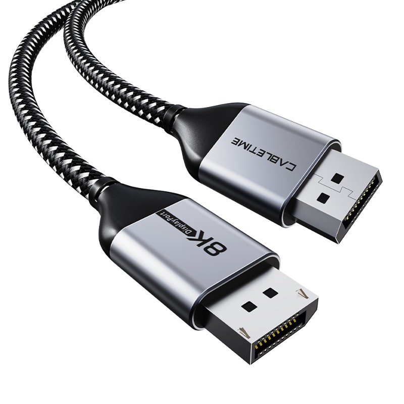 케이블타임 8K 20핀더미 울트라슬림 DP V1.4 케이블 CD10 2m, 1개 - 상품 이미지