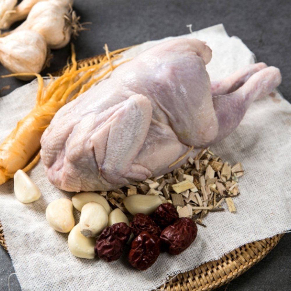 한방백숙밀키트 삼계탕재료 찹쌀인삼닭 1.3kg 2팩 - 상세 이미지 4