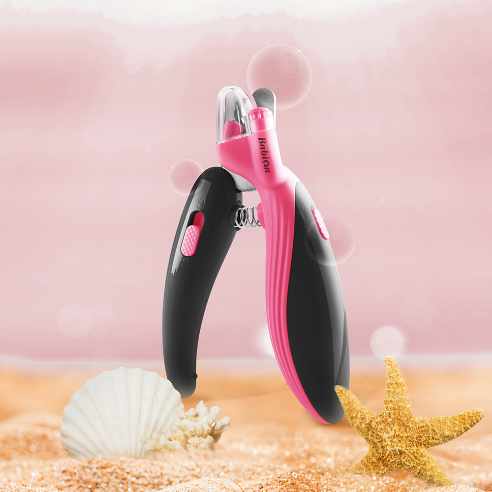 바비온 강아지 고양이 안전 LED 고래 발톱 깎이