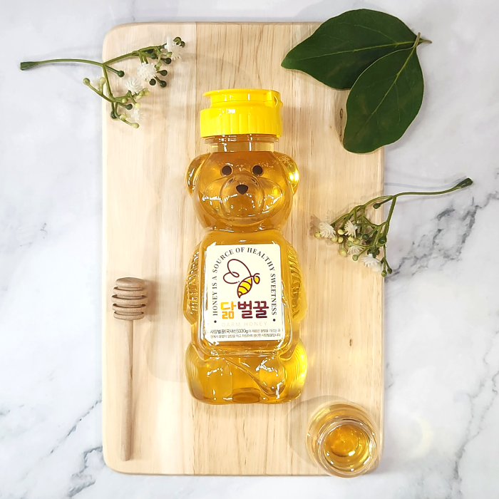 사양벌꿀 곰돌이꿀 국산 사양꿀 튜브 335g 선물용 휴대용 요리용 닮벌꿀 이미지 8