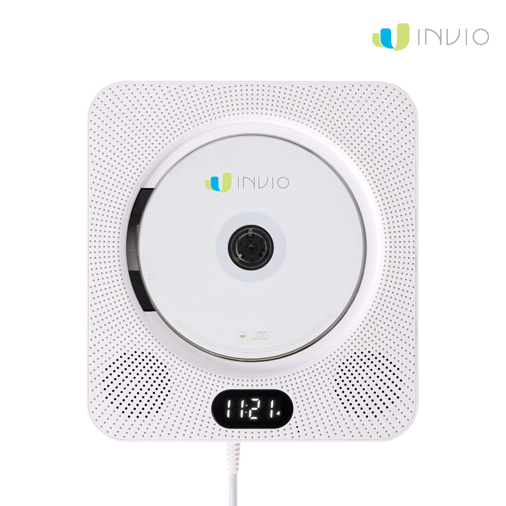 인비오 벽걸이 DVD 플레이어 CD 블루투스 라디오 WM-02DVD