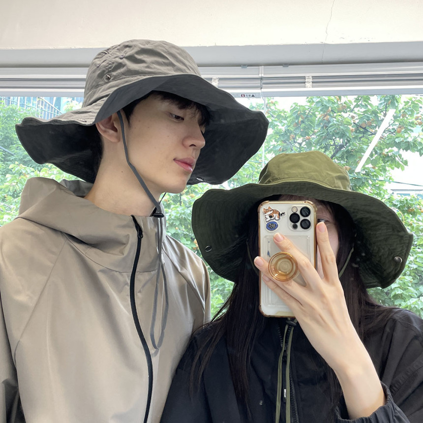 여름 챙넓은 버킷햇 벙거지 남자 여성 물놀이 휴양지 빅사이즈 대두 사파리 모자 사진 2
