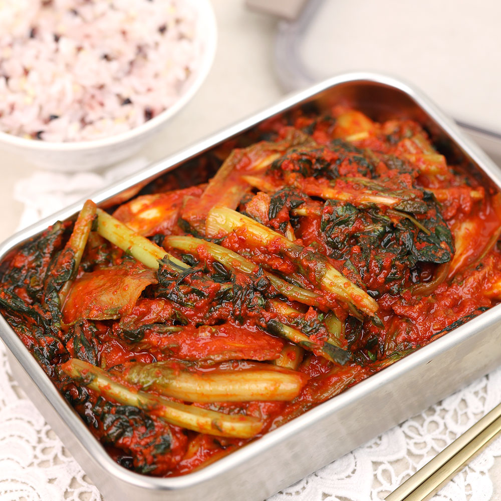 셰프애찬 이열치열 열무불김치 600g 매운 김치 이미지 4