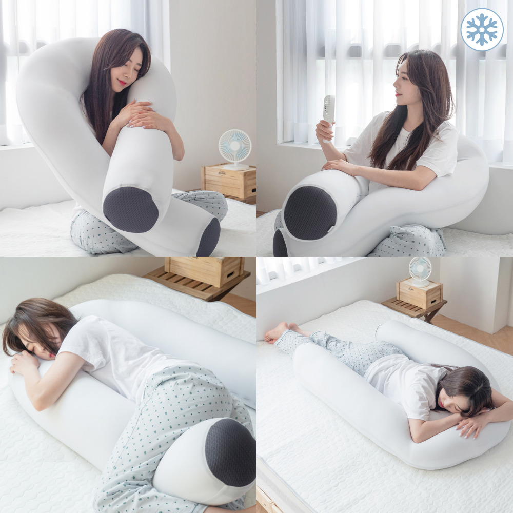 여름 쿨 냉감 바디필로우 안고자는 죽부인 긴베개
