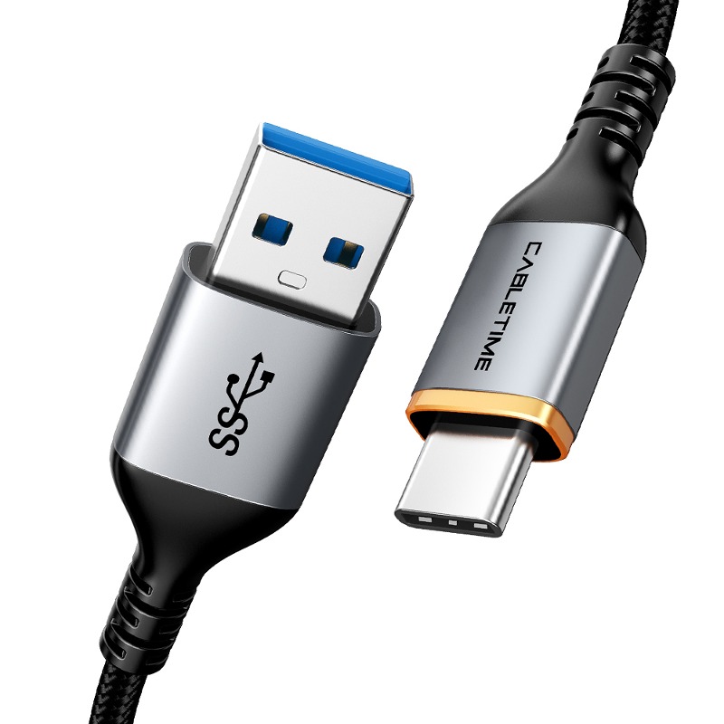 케이블타임 5Gbps C타입 USB3.0 C to A 케이블 CA40 2m, 1개 - 상품 이미지