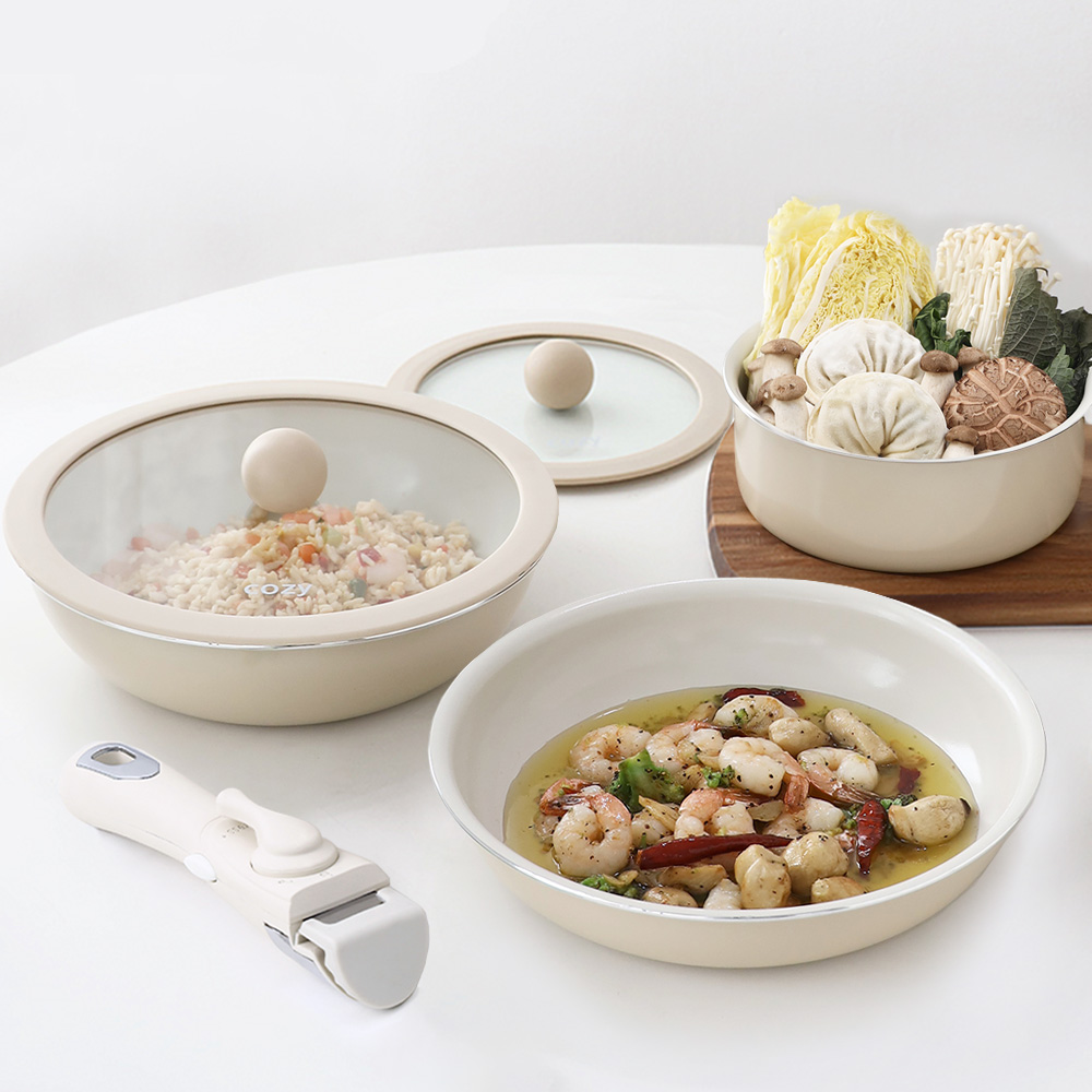 코지 인덕션겸용 코펠 7종세트 가방포함