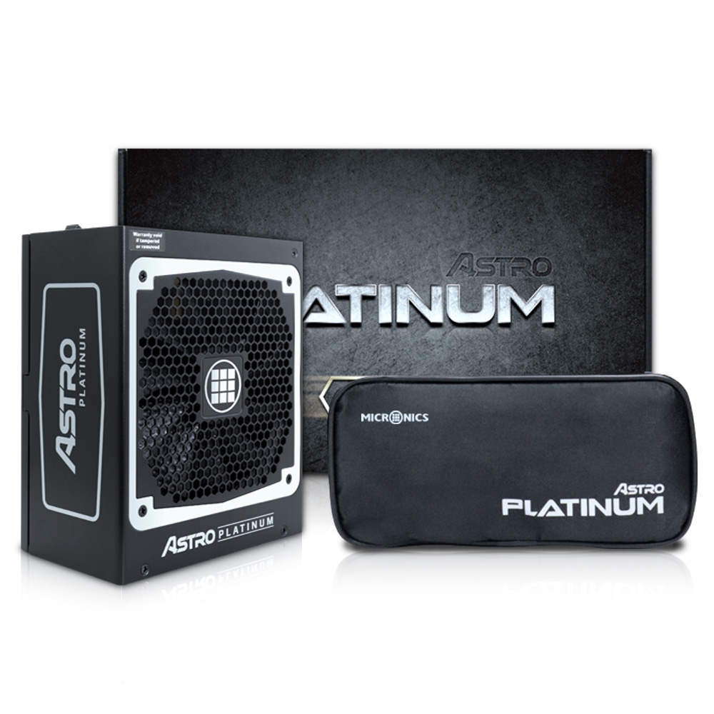 마이크로닉스 ASTRO 850W 플래티넘 풀모듈러 PC 파워 - 상품 이미지