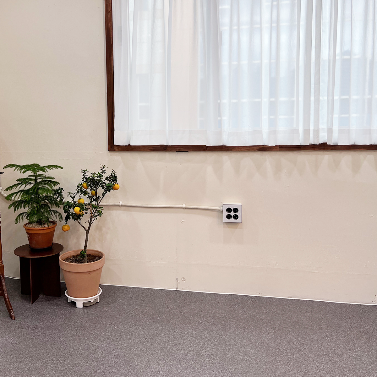 아르일랑 쉬폰 차르르 커튼 거실 안방 커텐 1cm 나비주름 금속핀 발수 부들쉬폰 화이트