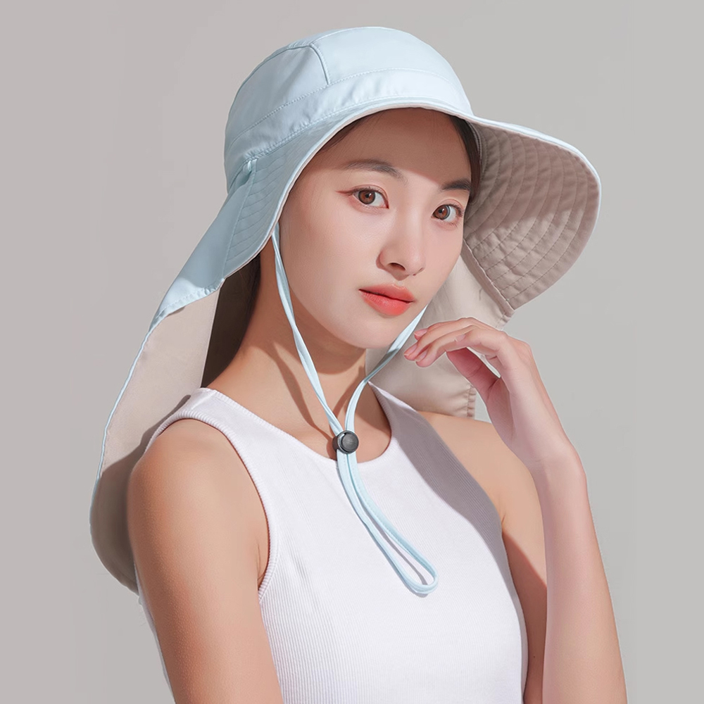 여성 골프 햇빛가리개 썬캡 목가리개 여름 버킷햇 - 상세 이미지 3