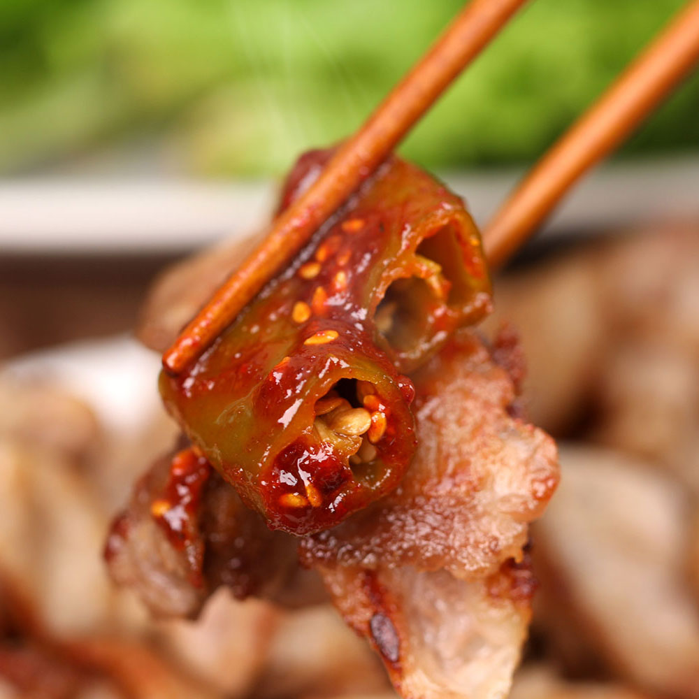 셰프애찬 매콤달콤 마성의 양념 청양고추무침 500g 장아찌무침 - 상세 이미지 4
